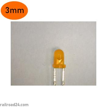 20x LED 3 mm orange diffus