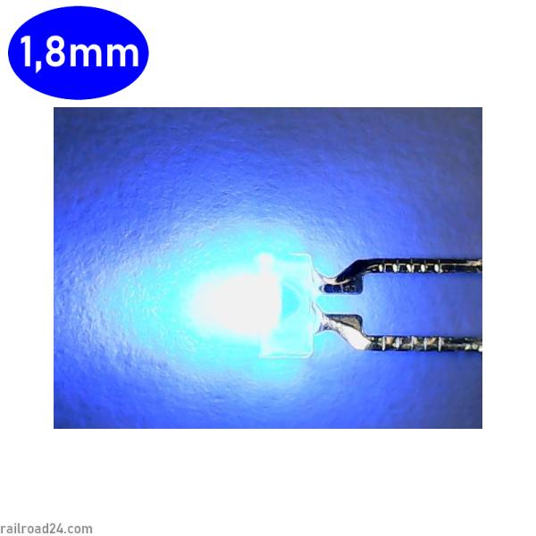20x LED 1,8mm blue diffuse