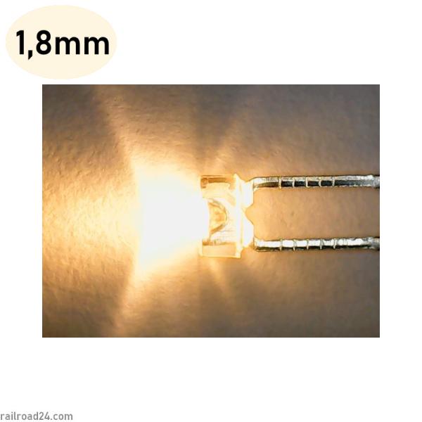 20x LED 1,8mm warmwhite